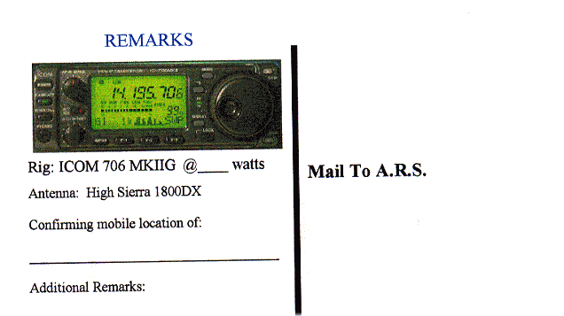 Jimmie Myers ARRL QSO Address Side jimmie myers ARRL QSO Card address side